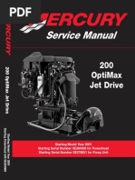 Mercury 200 OptiMax Jet Drive Service Manual (Since 2001) (PDF, ENG, 16.3 MB) PDF