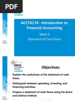 Week 9 PPT 9 - Statement of Cash Flows