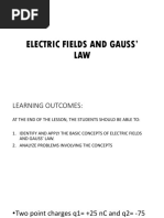 Electric Field and Gauss Law