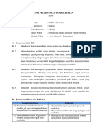 RPP KD 3.3 DAN 4.3 - Struktur Dan Fungsi Jaringan Tumbuhan