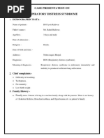 CASE PRESENTATION ON. Respiratory Distresss