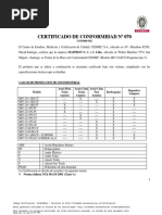 Certificado Conformidad Cesmec Cascos Masprot Nº70