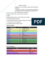 Mapeo Simbologia y Colores