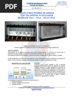 Test de Jarras - Floculador Modelos Yfl2, Yfl4 y Yfl6 Automatico Digital