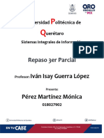 Repaso Primer Parcial SISTEMAS INTEGRALES DE INFORMACIÓN