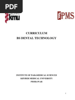 Approved Curriculam BS-Dental Technology Feb.-2017. 1