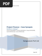 Project Finance - Case Synopsis: Gangavaram Port LTD