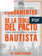 Fundamentos de La Teologia Del Pacto Bautista - Sam Renihan 2020 PDF