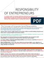 Social Responsibility of Entrepreneurs