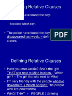 Defining Relative Clauses