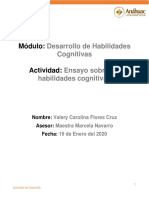 Ensayo Habilidades Cognitivas Valery Flores PDF