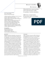 Efectividad de Las Intervencions para La Prevencion de Caidas en Ancianos