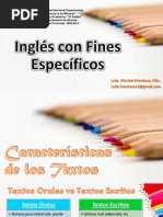 Función Comunicativa de Los Textos - Inglés II PDF