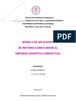 Modelo de Historia Clinica Enfoque Cognitivo-Conductual