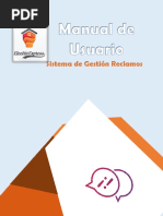 Manual de Usuario Aplicacion de Reclamos