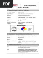 MSDS Aditivo Antihumo