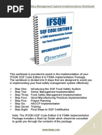 IFSQN SQF 8 & FSMA Food Safety Management System Implementation Workbook Sample