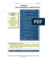 Unidad III - Evolución Del Pensamiento Administrativo