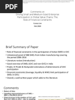 Session 5.2: Comments On Financial Constraints and Global Value Chain Participation: Evidence From Indian Manufacturing by Cassey Lee