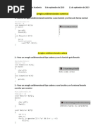 Arreglos Unidimensionales Numéricos