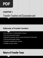 Chapter 1 - Succession and Transfer Taxes