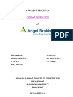 Demat Services: A Project Report On