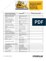 Inspección de Seguridad y Mantenimiento Tractores de Cadenas