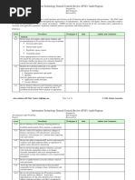 Information Technology General Controls Review (ITGC) Audit Program Prepared by - PDF