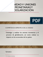 Unidad V Uniones Monetarias y Dolarización