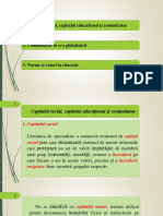 1.capitalul Social, Capitalul Educațional Și Comunitatea PDF