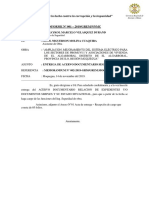 Inf. N°01 Sobre Acta de Entrega