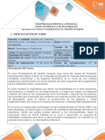 Syllabus Curso Fundamentos EN Gestion Integral