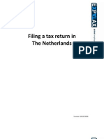 Brochure Filing A Tax Return in The Netherlands