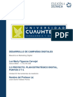 3.3 Proyecto. Plan Estratégico Digital, Puntos 3 y 4