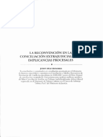 La Reconvención en La Conciliación Extrajudicial y Sus Implicancias Procesales