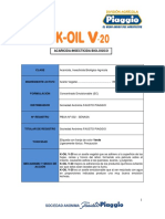 K Oil V 20