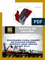 Manual de Usuario Placas Gusset