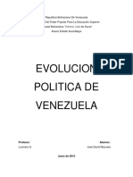 Evolucion Politica de Venezuela