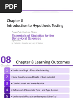 Chapter 8 Introduction To Hypothesis Testing