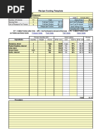 1 Standard Recipe Card Template