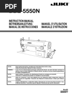 JUKI ddl-5550 Instruction - 5K