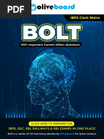 IBPS Clerk Mains 2019 Bolt PDF