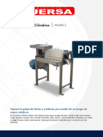 Jersa Despulpador Conico Ficha Tecnica Despulpador Cilindrico Modelo L 833031 PDF