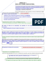 Modelo #1 de Constancia de Convocatoria