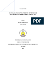 Rancangan Campuran Beton Mutu Tinggi Dengan Bahan Tambah Superplasticizer PDF