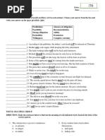 Quiz For Second Monthly Exam