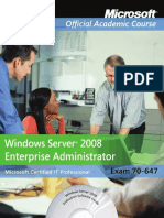 Windows-Server-2008-Enterprise-Administrator Exam-70-647 PDF