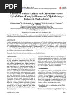 A Hirshfeld Surface Analysis and Crystal Structure