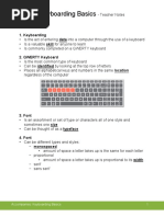 Keyboarding Basics - Filled in Notes