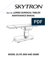 Skytron Elite 3500 Surgical Table - Maintenance Manual